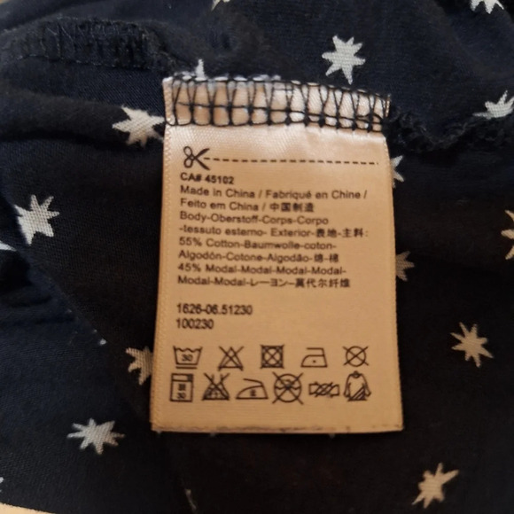 Scotch and Soda Team Cobra black/ivory  starburst rolled sleeve top size XL - Picture 7 of 7